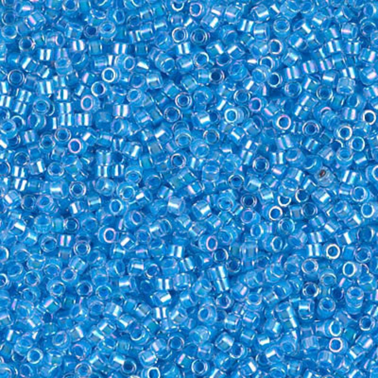 Miyuki Delica Bead 11/0 - DB0076 - Light Blue Lined Crystal AB